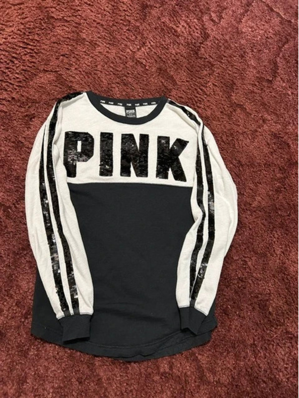Victorias Secret Pink crewneck with bling